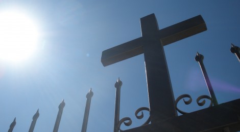 Cross on gate